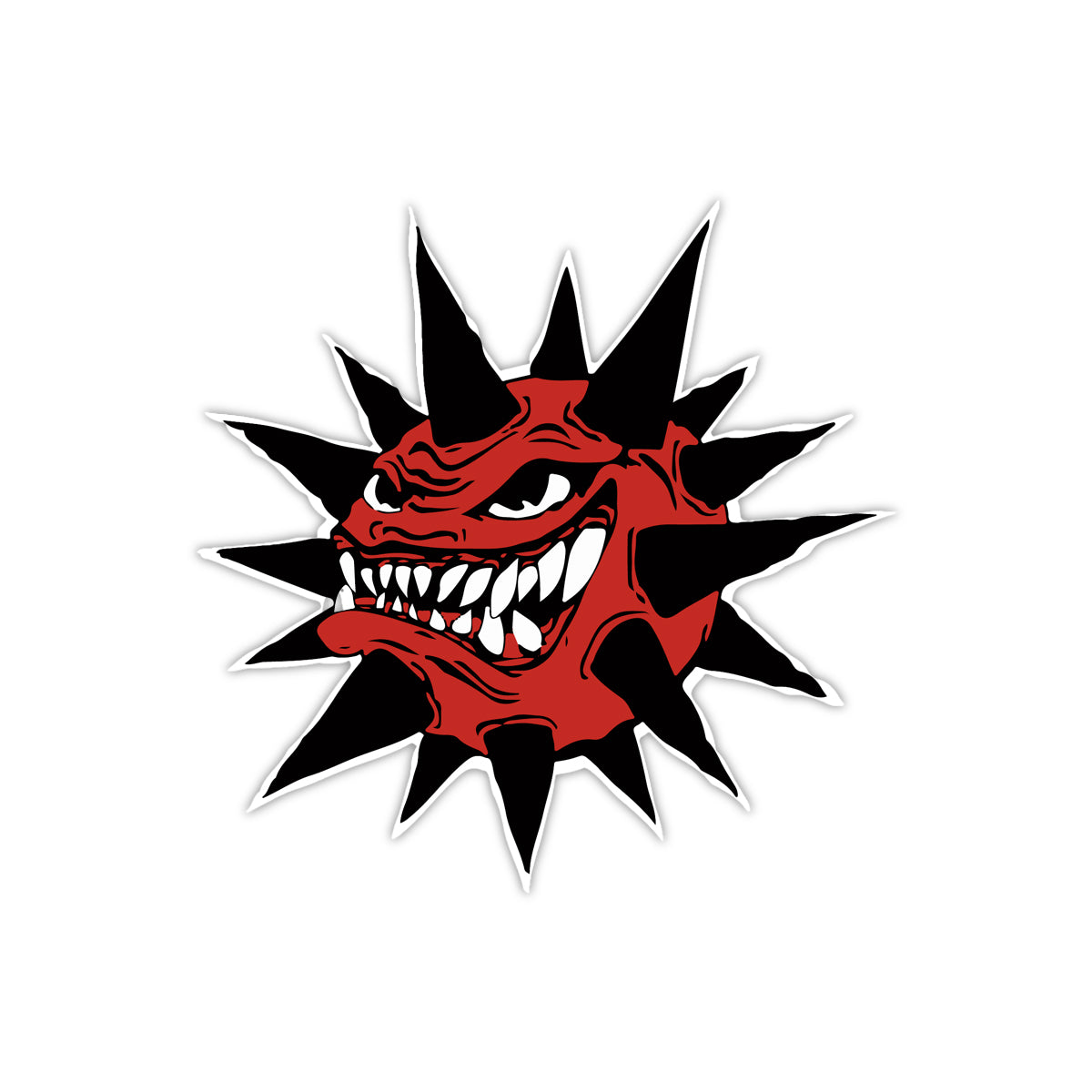 RockAChaw Logo 3" x 3" Decal Red & Black SSC Rock Shop